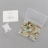 imageCherry Tree Collection  100PCS Gemstone Round Beads for Jewelry Making  Includes Storage Box Elastic String and Needlesamazonite multi