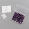 imageCherry Tree Collection  100PCS Gemstone Round Beads for Jewelry Making  Includes Storage Box Elastic String and Needlesamethyst