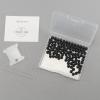 imageCherry Tree Collection  100PCS Gemstone Round Beads for Jewelry Making  Includes Storage Box Elastic String and Needlesblack agate matte