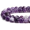 imageCherry Tree Collection  100PCS Gemstone Round Beads for Jewelry Making  Includes Storage Box Elastic String and Needlesdogtooth amethyst