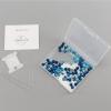 imageCherry Tree Collection  100PCS Gemstone Round Beads for Jewelry Making  Includes Storage Box Elastic String and Needleslace agate blue