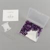 imageCherry Tree Collection  100PCS Gemstone Round Beads for Jewelry Making  Includes Storage Box Elastic String and Needleslace agate purple