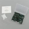 imageCherry Tree Collection  100PCS Gemstone Round Beads for Jewelry Making  Includes Storage Box Elastic String and Needlesmoss agate