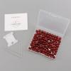 imageCherry Tree Collection  100PCS Gemstone Round Beads for Jewelry Making  Includes Storage Box Elastic String and Needlesred agate