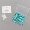 imageCherry Tree Collection  100PCS Gemstone Round Beads for Jewelry Making  Includes Storage Box Elastic String and Needlesturquoise howlite