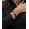 imageCherry Tree Collection Chakra Stretch Bracelet  Genuine Natural 8mm Gemstones Beads Sterling Silver Spacers  MenWomen  Small Medium Large SizesBlack Tourmaline  Medium
