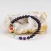 imageCherry Tree Collection Natural Genuine Gemstone Chakra Stretch Bracelet  6mm Beads Sterling Silver Spacers  MenWomen  Small Medium Large SizesBlack Tourmaline  Large