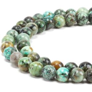 imageCherry Tree Collection  100PCS Gemstone Round Beads for Jewelry Making  Includes Storage Box Elastic String and Needlesafrican turquoise