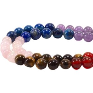 imageCherry Tree Collection  100PCS Gemstone Round Beads for Jewelry Making  Includes Storage Box Elastic String and Needleschakra