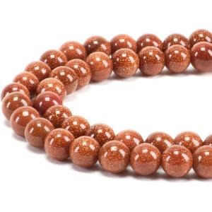 imageCherry Tree Collection  100PCS Gemstone Round Beads for Jewelry Making  Includes Storage Box Elastic String and Needlesgoldstone