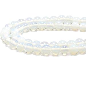 imageCherry Tree Collection  100PCS Gemstone Round Beads for Jewelry Making  Includes Storage Box Elastic String and Needlesopalite