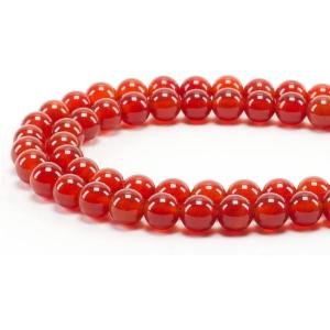 imageCherry Tree Collection  100PCS Gemstone Round Beads for Jewelry Making  Includes Storage Box Elastic String and Needlesred agate
