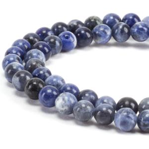 imageCherry Tree Collection  100PCS Gemstone Round Beads for Jewelry Making  Includes Storage Box Elastic String and Needlessodalite