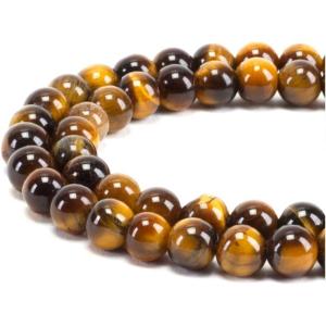 imageCherry Tree Collection  100PCS Gemstone Round Beads for Jewelry Making  Includes Storage Box Elastic String and Needlestiger eye