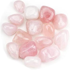 imageCherry Tree Collection 12 Pound Polished Stones  12quot  1quot Size Tumbled Stones  Tumbled Crystals Bulk for Healing Reiki Chakra Red JasperRose Quartz