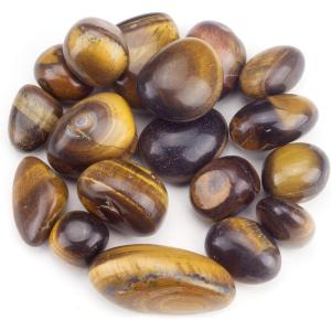 imageCherry Tree Collection 12 Pound Polished Stones  12quot  1quot Size Tumbled Stones  Tumbled Crystals Bulk for Healing Reiki Chakra Red JasperTigers Eye