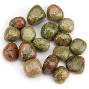 imageCherry Tree Collection 12 Pound Polished Stones  12quot  1quot Size Tumbled Stones  Tumbled Crystals Bulk for Healing Reiki Chakra Red JasperUnakite