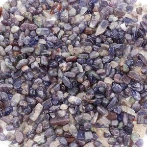 imageCherry Tree Collection 12 Pound Polished Tumbled Gemstone Chips Pebbles Crystal Chips Bulk for Jewelry Making Healing Plants Succulents Aquariums Decoration Chakra AquamarineIolite