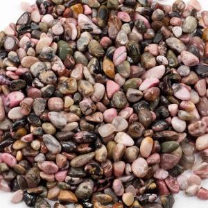imageCherry Tree Collection 12 Pound Polished Tumbled Gemstone Chips Pebbles Crystal Chips Bulk for Jewelry Making Healing Plants Succulents Aquariums Decoration Chakra AquamarineRhodonite