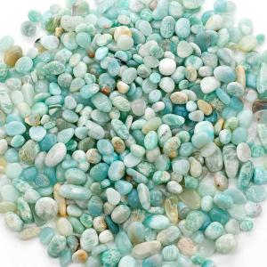 imageCherry Tree Collection 12 Pound Polished Tumbled Gemstone Chips Pebbles Crystal Chips Bulk for Jewelry Making Healing Plants Succulents Aquariums Decoration Chakra AquamarineAmazoniteL