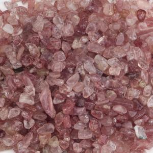 imageCherry Tree Collection 12 Pound Polished Tumbled Gemstone Chips Pebbles Crystal Chips Bulk for Jewelry Making Healing Plants Succulents Aquariums Decoration Chakra AquamarineStrawberry Quartz