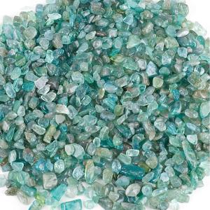imageCherry Tree Collection 12 Pound Polished Tumbled Gemstone Chips Pebbles Crystal Chips Bulk for Jewelry Making Healing Plants Succulents Aquariums Decoration Chakra AquamarineApatite