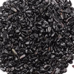 imageCherry Tree Collection 12 Pound Polished Tumbled Gemstone Chips Pebbles Crystal Chips Bulk for Jewelry Making Healing Plants Succulents Aquariums Decoration Chakra AquamarineBlack Tourmaline