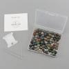 imageCherry Tree Collection  100PCS 8mm Indian Agate Gemstone Round Beads for Jewelry Making  Includes Storage Box Elastic String and Needles