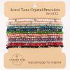imageCherry Tree Collection  Crystal Bracelet Set of 12  For Women and Teens  6757quot To Fit Most Wrists  2x3mm Rondelle BeadsTwilight  Silver