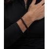 imageCherry Tree Collection  Small Medium Large Sizes  Gemstone Beaded Bracelets For Women and Men  6mm Round BeadsBlack Agate Matte