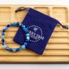 imageCherry Tree Collection  Small Medium Large Sizes  Gemstone Beaded Bracelets For Women and Men  8mm Round BeadsBlue Ice