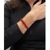 imageCherry Tree Collection  Small Medium Large Sizes  Gemstone Beaded Bracelets For Women and Men  8mm Round BeadsDeep Orange  Red Agate