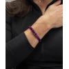 imageCherry Tree Collection  Small Medium Large Sizes  Gemstone Beaded Bracelets For Women and Men  8mm Round BeadsPurple Faceted Agate