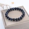 imageCherry Tree Collection Gemstone Beaded Stretch Bracelet 8mm Round Beads 7quotBlue Tigers Eye
