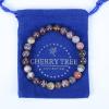 imageCherry Tree Collection Gemstone Beaded Stretch Bracelet 8mm Round Beads 7quotBotswana Agate