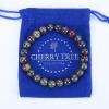 imageCherry Tree Collection Gemstone Beaded Stretch Bracelet 8mm Round Beads 7quotDragon Blood Jasper