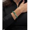 imageCherry Tree Collection Gemstone Beaded Stretch Bracelet 8mm Round Beads 7quotLace Agate  Green