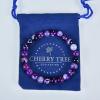 imageCherry Tree Collection Gemstone Beaded Stretch Bracelet 8mm Round Beads 7quotLace Agate  Purple