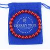 imageCherry Tree Collection Gemstone Beaded Stretch Bracelet 8mm Round Beads 7quotRed Agate  Deep Orange