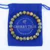 imageCherry Tree Collection Gemstone Beaded Stretch Bracelet 8mm Round Beads 7quotRhyolite A