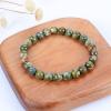 imageCherry Tree Collection Gemstone Beaded Stretch Bracelet 8mm Round Beads 7quotRhyolite A