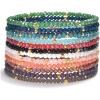 imageCherry Tree Collection  Crystal Bracelet Set of 12  For Women and Teens  6757quot To Fit Most Wrists  2x3mm Rondelle BeadsTwilight  Gold