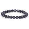 imageCherry Tree Collection  Small Medium Large Sizes  Gemstone Beaded Bracelets For Women and Men  6mm Round BeadsBlack Obsidian