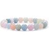 imageCherry Tree Collection Gemstone Beaded Stretch Bracelet 8mm Round Beads 7quotMorganite Multi Beryl Aqua