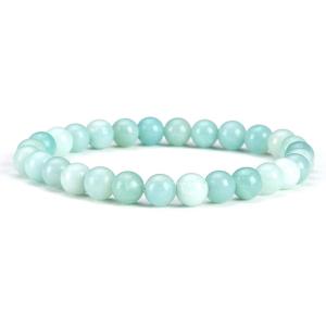 imageCherry Tree Collection  Small Medium Large Sizes  Gemstone Beaded Bracelets For Women and Men  6mm Round BeadsAmazonite