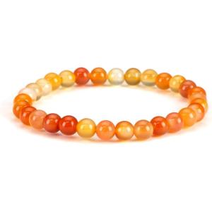 imageCherry Tree Collection  Small Medium Large Sizes  Gemstone Beaded Bracelets For Women and Men  6mm Round BeadsCarnelian