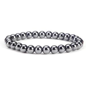imageCherry Tree Collection  Small Medium Large Sizes  Gemstone Beaded Bracelets For Women and Men  6mm Round BeadsHematite