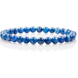imageCherry Tree Collection  Small Medium Large Sizes  Gemstone Beaded Bracelets For Women and Men  6mm Round BeadsKyanite