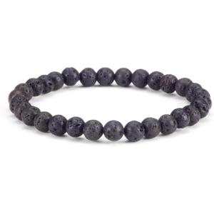 imageCherry Tree Collection  Small Medium Large Sizes  Gemstone Beaded Bracelets For Women and Men  6mm Round BeadsLava