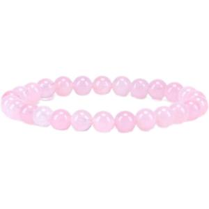 imageCherry Tree Collection  Small Medium Large Sizes  Gemstone Beaded Bracelets For Women and Men  6mm Round BeadsMadagascar Rose Quartz